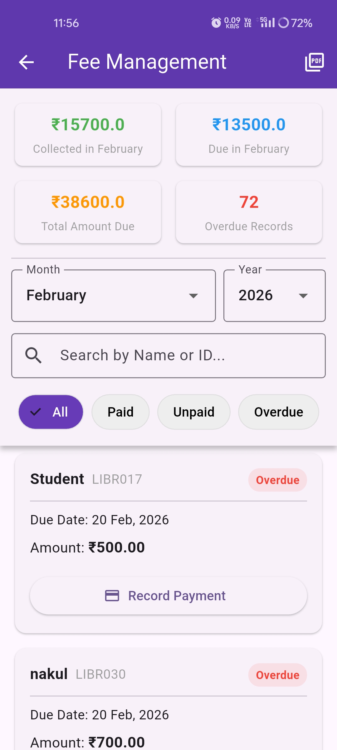 Admin Dashboard