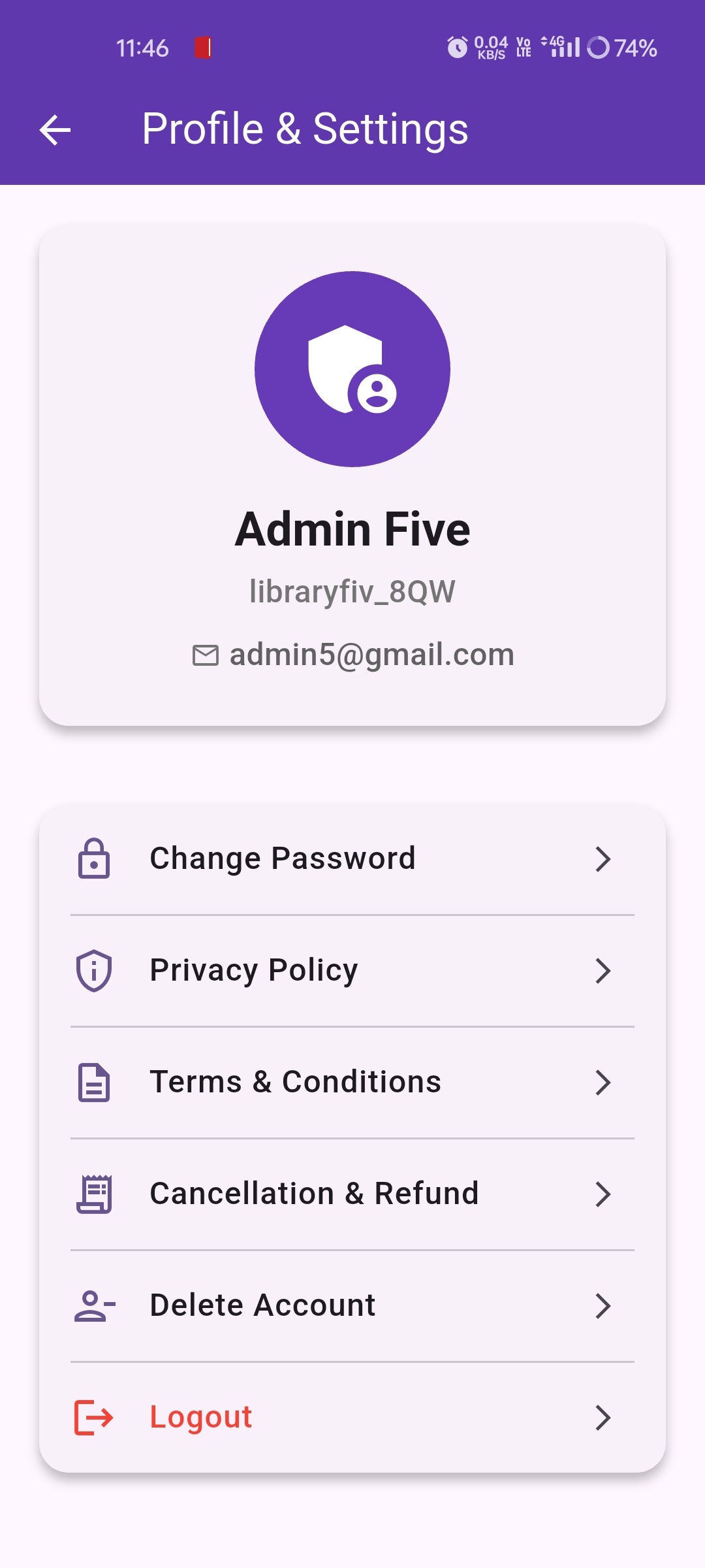 Admin Dashboard